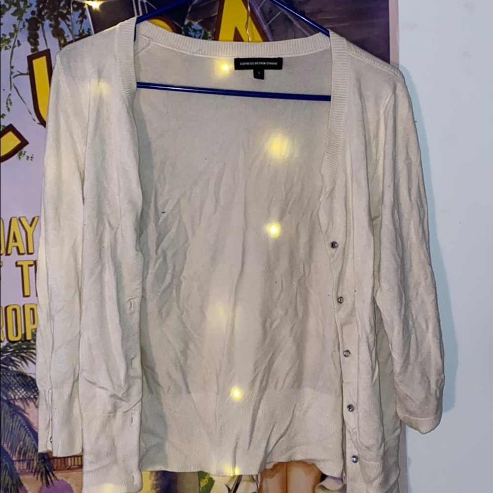 Express quarter sleeve cardigan